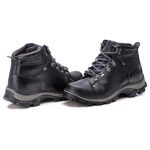 Bota Adventure Couro Preta Comfort 5010