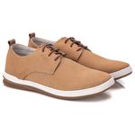 Sapatênis Masculino Couro Areia Comfort 7000