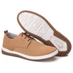 Sapatênis Masculino Couro Areia Comfort 7000