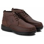 Bota Comfort Masculino em Couro Rústico Pinhão 8004