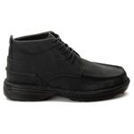 Bota Comfort Masculino em Couro Rústico Preto 8004
