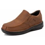 Sapato Comfort Masculino em Couro Rústico Castor 8005