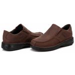Sapato Comfort Masculino em Couro Rústico Pinhão 8005