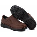Sapato Comfort Masculino em Couro Rústico Pinhão 8005