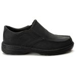 Sapato Comfort Masculino em Couro Rústico Preto 8005
