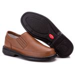 Sapato Comfort Masculino em Couro Caramelo Floter 2009F