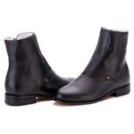 Bota Masculina Em Couro Mestiço Preto Comfort 6501