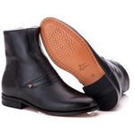 Bota Masculina Em Couro Mestiço Preto Comfort 6501