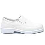 Sapato Comfort Masculino em Couro Branco 1003SE