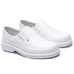 Sapato Comfort Masculino em Couro Branco 1003SE