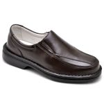 Sapato Comfort Masculino em Couro Café 2001