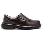 Sapato Comfort Masculino em Couro Café 2001