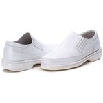 Sapato Comfort Masculino em Couro Branco 2009