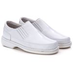 Sapato Comfort Masculino em Couro Branco 2009