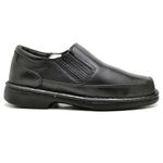 Sapato Comfort Masculino em Couro Preto 2009