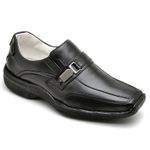 Sapato Comfort Masculino em Couro Preto 2016