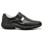 Sapato Comfort Masculino em Couro Preto 2016