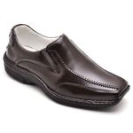 Sapato Comfort Masculino em Couro Café 2017