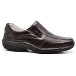 Sapato Comfort Masculino em Couro Café 2017