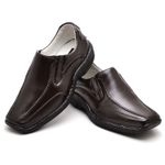 Sapato Comfort Masculino em Couro Café 2017