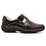 Sapato Comfort Masculino em Couro Café 2018