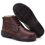 Bota Comfort Masculino em Couro Café 8003