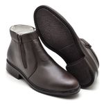 Botina Couro de Carneiro Café Comfort 1500