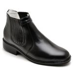 Botina Couro de Carneiro Preto Comfort 1501