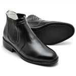 Botina Couro de Carneiro Preto Comfort 1501