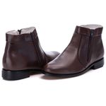 Botina Couro de Carneiro Café Comfort 1700