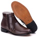 Botina Couro de Carneiro Café Comfort 1700