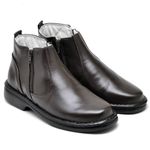 Botina Comfort Couro de Carneiro Café Comfort 4000