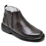 Botina Comfort Couro de Carneiro Café Comfort 4000
