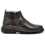 Botina Comfort Couro de Carneiro Café Comfort 4000