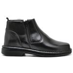 Botina Comfort Couro de Carneiro Preta Comfort 4000
