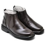 Botina Comfort Couro de Carneiro Café 4001