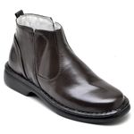 Botina Comfort Couro de Carneiro Café 4001