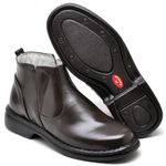 Botina Comfort Couro de Carneiro Café 4001