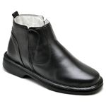 Botina Comfort Couro de Carneiro Preta Comfort 4001