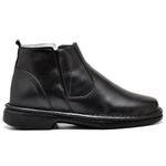 Botina Comfort Couro de Carneiro Preta Comfort 4001