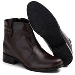 Bota Feminina em Couro Café F251