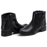 Bota Feminina em Couro Preta F251