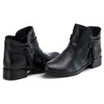 Bota Feminina em Couro Preta F254