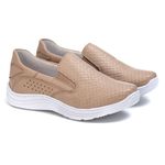 Tênis Feminino Couro Bege 200