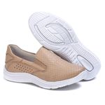 Tênis Feminino Couro Bege 200