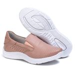 Tênis Feminino Couro Rose 200