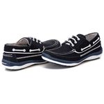 Dockside Comfort Masculino em Couro Azul Navy 7500