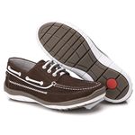 Dockside Comfort Masculino em Couro Chocolate 7500