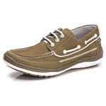 Dockside Comfort Masculino em Couro Cinza 7500