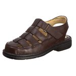Sandália Comfort Comfort Masculino em Couro Café 3602
